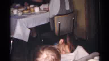 Cleveland Ohio (1964): The Children Were Eating On The Dining Table With Spoon