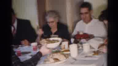Cleveland Ohio (1964): Men And Women Gather Around The Table Together For A Family