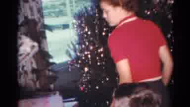 Cleveland Ohio (1964): The Christmas Tree Is Put In The Inside Of The House And