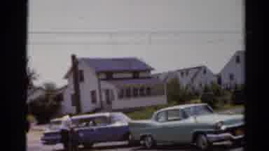 Elkhart Illinois USA (1964): The Beautiful House Is There Opposite Of The Car Is