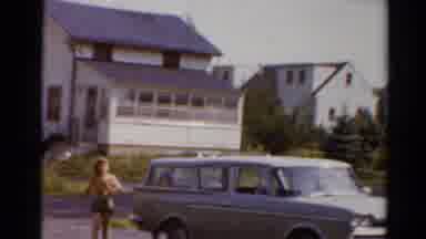 Elkhart Illinois USA (1964): Two Children Who Look Like They Got Out Of The Car