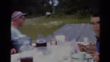 Elkhart Illinois USA (1964): A Vintage Clip Of A Family Having A Picnic Outdoors