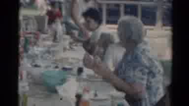 Elkhart Illinois USA (1964): Family Reunion Eating Event
