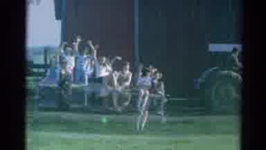 Elkhart Illinois USA (1964): Haybach Ride At The Local Farm
