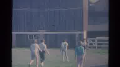 Elkhart Illinois USA (1964): Children Gathering And Playing In The Farm Barn