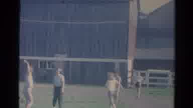 Elkhart Illinois USA (1964): Kids Playing Outside In An Open Field