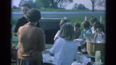 Elkhart Illinois USA (1964): All Are Washing Their Clothes