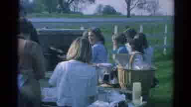 Elkhart Illinois USA (1964): Family Picnic In The Park