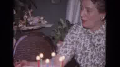 Evanston Illinois (1964): Middle Aged Women Birthday Cake