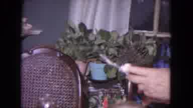 Evanston Illinois (1964): Dinner Table With Family And Empty Train Track