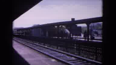 Evanston Illinois (1964): The Train Is Coming Slowly In The Railway Station And