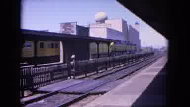 Evanston Illinois (1964): The Train Were Moving On The Railway Station