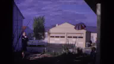 Evanston Illinois (1964): Her Umbrella Floats Up Into The Sky Before Landing