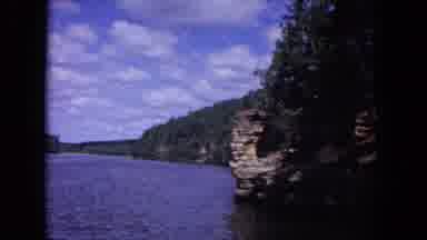 Evanston Illinois (1964): View Of Green Tree And Lake On A Clear Sunny Day