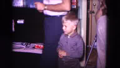 Evanston Illinois USA (1964): Boys Are Very Happy And Excited For The Christmas