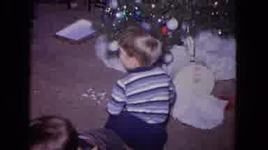 Evanston Illinois USA (1964): Christmas Time In A Family Home Where The Children