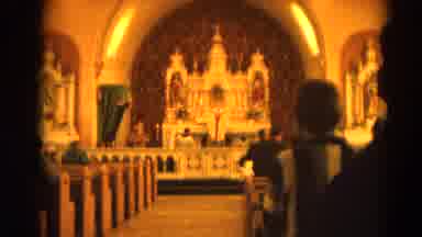 Harvard Illinois USA (1964): Church Scene Featuring Large Altar With Religious