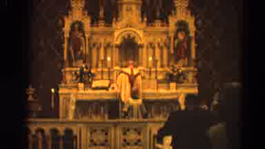 Harvard Illinois USA (1964): Church One Person Is There To Pray God