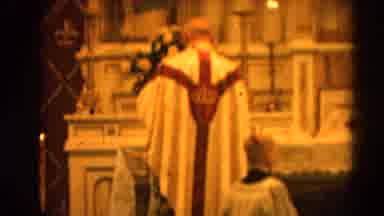 Harvard Illinois USA (1964): A Religious Leader With His Back To The Camera Stands