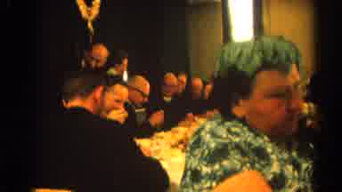 Harvard Illinois USA (1964): A Group Of Men All Wearing Black Are At A Table