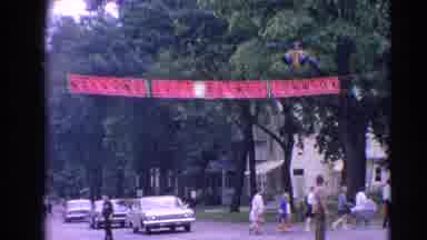 Harvard Illinois USA (1964): Hometown Welcoming Parade Featuring Classic Cars Good