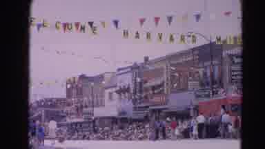 Harvard Illinois USA (1964): Many Persons Were Standing Near The Theater To Watch