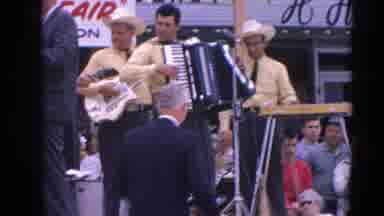 Harvard Illinois USA (1964): The Band Plays The Country Fair For The Crowd As They