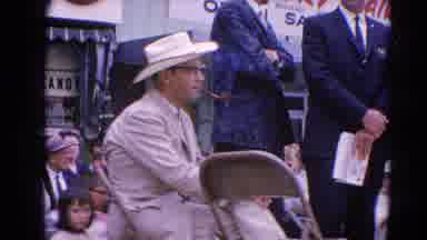 Harvard Illinois USA (1964): Bespectacled Man Smokes Pipe And Enjoys Live Music At