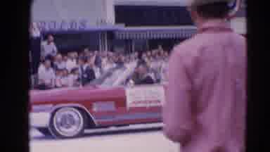 Harvard Illinois USA (1964): In The Car The Ministers Are Going To See The Peoples