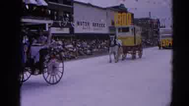 Harvard Illinois USA (1964): People And Motor Vehicles Horse Drawn Carriage In