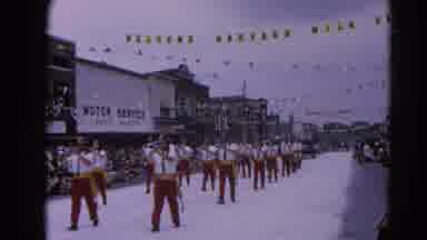 Harvard Illinois USA (1964): Parade Down Main Street With Marching Band
