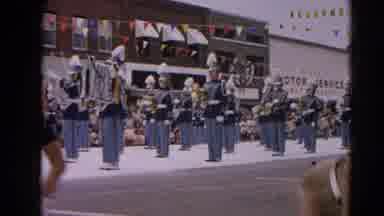 Harvard Illinois USA (1964): People Gathered Outdoors Around A Stage Then Clip