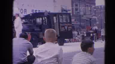 Harvard Illinois USA (1964): View Of Vehicles In Parade With Observers Lining