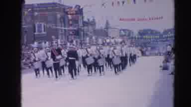 Harvard Illinois USA (1964): Music Band Parade On A Very Well Organized And