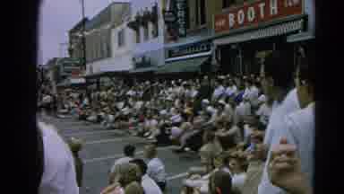 Harvard Illinois USA (1964): The People Was Sitting Near The Shops To Watch The