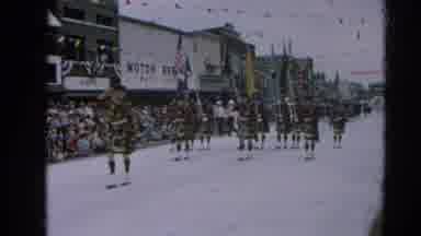 Harvard Illinois USA (1964): People Going To The Roadside And Wear Different