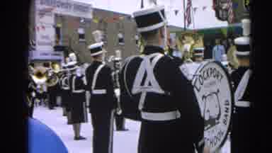 Harvard Illinois USA (1964): Everyone There Is Parading And Looking Around