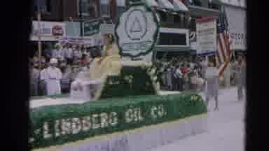 Harvard Illinois USA (1964): Large City Parade On Snow Covered Street