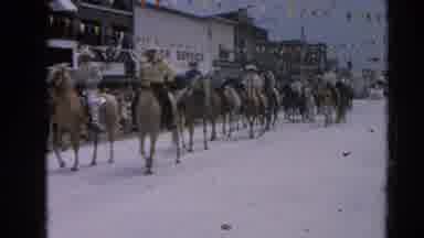 Harvard Illinois USA (1964): People Are Doing Horse Riding In The Roadside