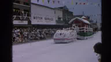 Harvard Illinois USA (1964): Motor Service Parade With Barn Floats Through Busy