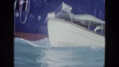 Kingston Jamaica-1964: Small Boat Maneuvering To Big Ocean Liner