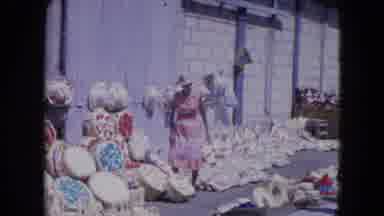 Kingston Jamaica (1964): A Old Man And Women Purchase The Ancient Items