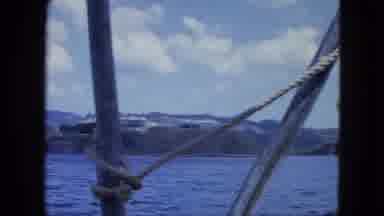 Martenique-1964: Sea View And Countryside Filmed From A Boat Sailing On The