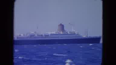 Montego Bay Jamaica (1964): Women Wearing Hats Look At Ocean Liner In Open Water