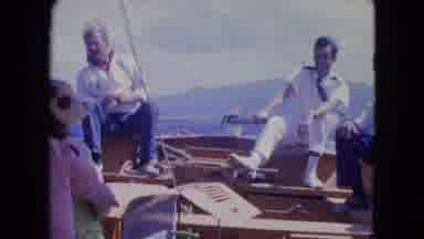 Montego Bay Jamaica (1964): Four People Going In Yatch