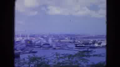 Nassau Bahamas (1964): View Of The Horizon Overlooking The Sea And A Port With