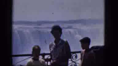 Niagra Falls Canada-1964: Family at the Falls and Observation Tower