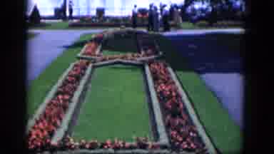 Niagra Falls Canada (1964): A Long Beautiful Well Landscaped Garden Leading Up To
