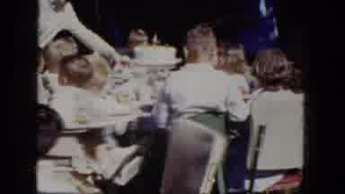 Niagra Falls New York (1964): Peoples Are In The Garden Sitting And Eating