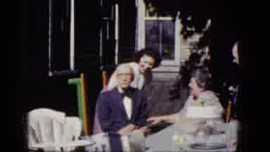 Niagra Falls New York (1964): Old Man Celebrates Birthday Party With A Wave